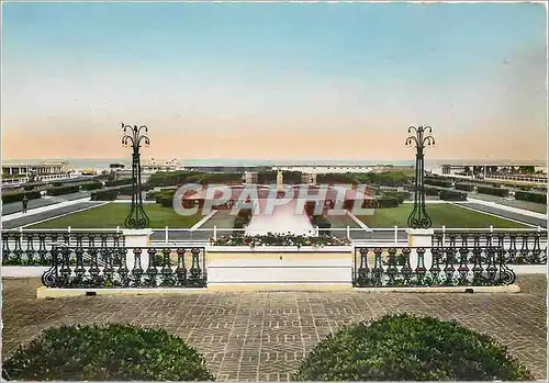 Moderne Karte Deauville Calvados La Plage Fleurie Les Jardins vus du Casino