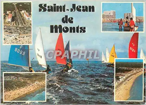 Cartes postales moderne Saint Jean de Monts Vendee Le Rond Point et l'Avenue de la Foret La Plage