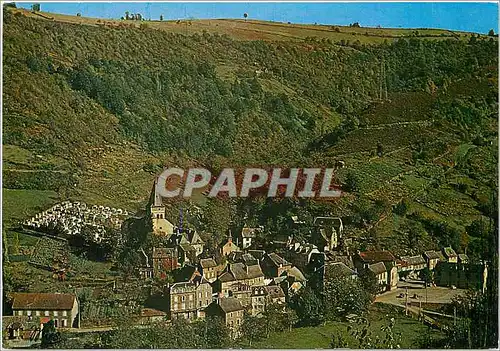 Moderne Karte Grand Vabre Aveyron Vue generale