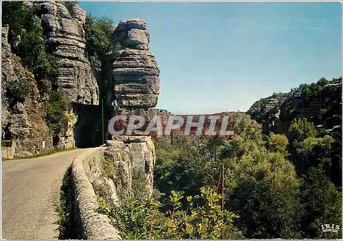 Moderne Karte Ardeche L'Entree des defiles de Ruoms