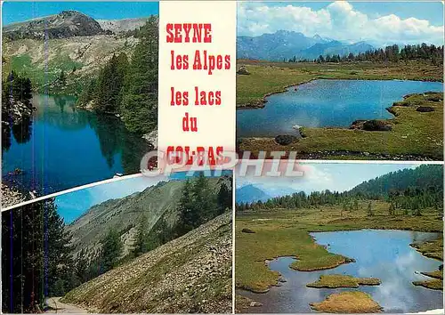 Moderne Karte Seyne les Alpes Alpes de Haute Provence Les lacs du Col Bas