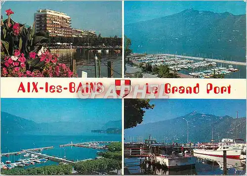 Cartes postales moderne Aix les Bains Savoie Le Grand Port et la Dent du Chat