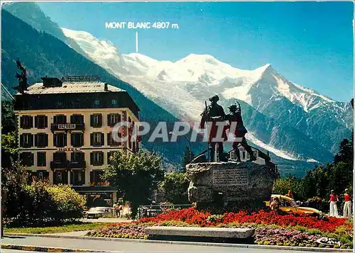 Moderne Karte Chamonix Mont Blanc Hte Savoie