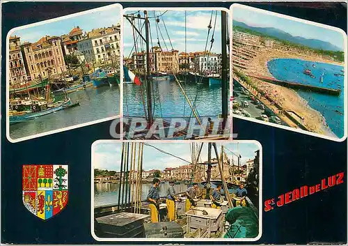 Cartes postales moderne St Jean de Luz PA Le Port Port et la Maison de l'Infante La Plage