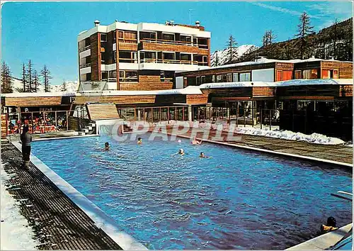 Moderne Karte Les Hautes Alpes Vars les Claux Le Point Show La Piscines