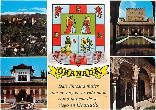 Cartes postales moderne Granada Alhambra y Generalife