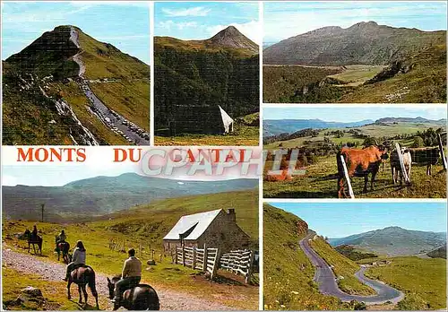 Cartes postales moderne Monts du Cantal Le Puy Mary Le Puy Griou