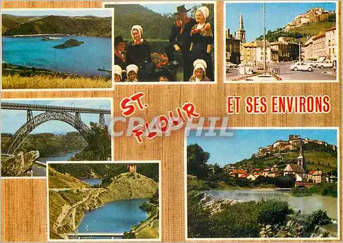 Cartes postales moderne St Flour Cantal Cirque Mallet Folklores