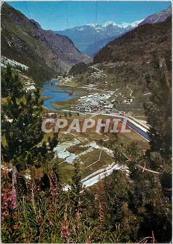 Cartes postales moderne Tignes Savoie Les Brevieres et la Chaine du Mont Blanc