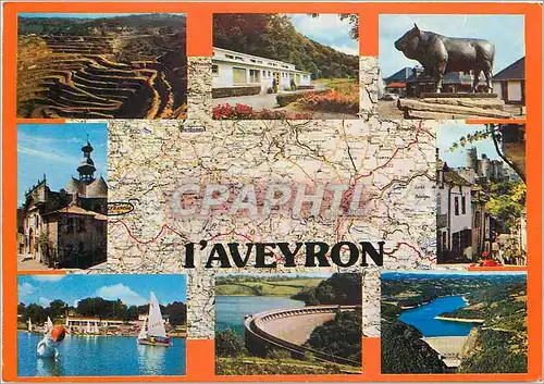 Cartes postales moderne A Travers l'Aveyron Decazeville Cransac Laguiole Villefranche de Rouergue Najac