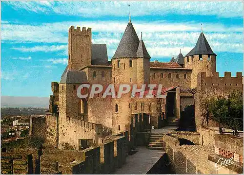 Cartes postales moderne Cite de Carcassonne Aude Le Chateau Comtal