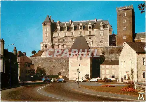 Moderne Karte Pau Pyr Atl Le Chateau et la Tour de la Monnaie
