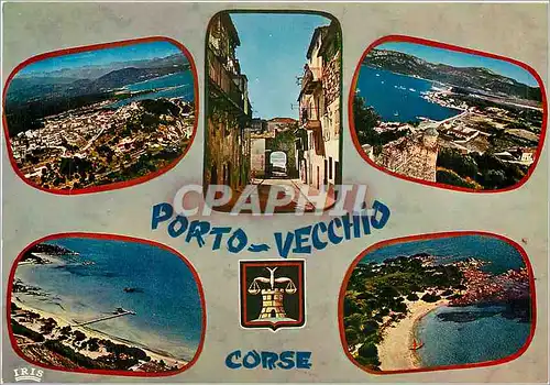Moderne Karte Porto Vecchio Corse