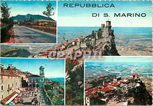 Moderne Karte Repubblica di S Marino