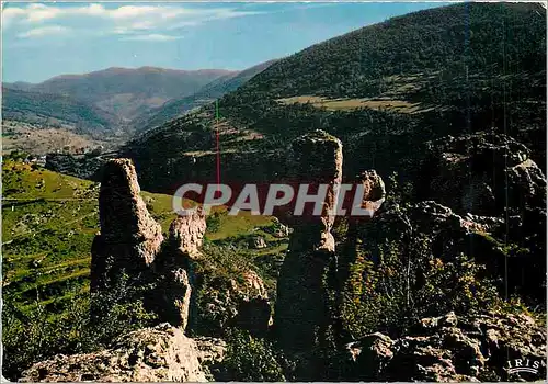 Moderne Karte Gorges de la Jonte Les Rochers