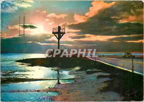 Cartes postales moderne Passage du Gois Crepuscule sur les Gois