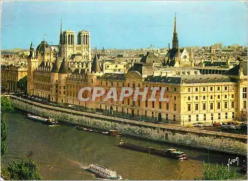 Cartes postales moderne Paris La Conciergerie Notre Dame et la Sainte Chapelle