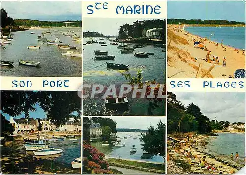 Moderne Karte Ste Marine Son Port ses Plages