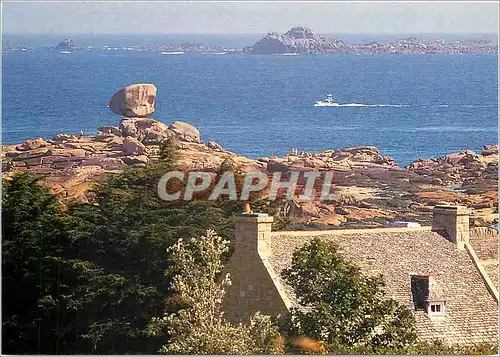 Cartes postales moderne Tregastel Cotes d'Armor Le Rocher du De et les Sept Iles