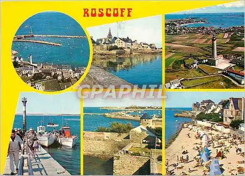 Cartes postales moderne Roscoff Le Port l'Eglise l'Ile de Batz