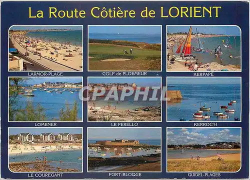 Moderne Karte La Route Cotiere de Lorient