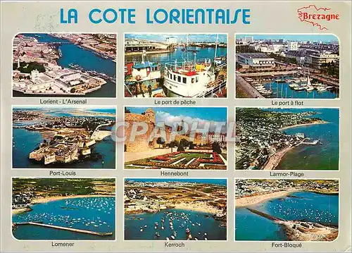 Cartes postales moderne La Cote Lorientaise