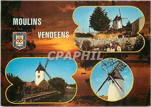 Cartes postales moderne Moulins Vendeens