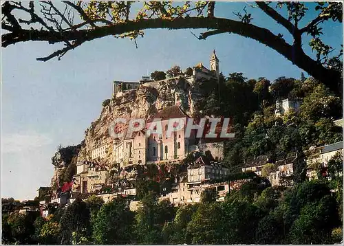 Moderne Karte Rocamadour Lot Lieu de pelerinage celebre depuis le Moyen Age