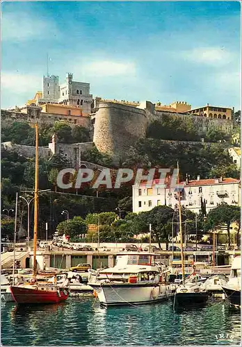 Cartes postales moderne Principaute de Monaco Sur le Rocher le Palais du Prince Vue prise du Port
