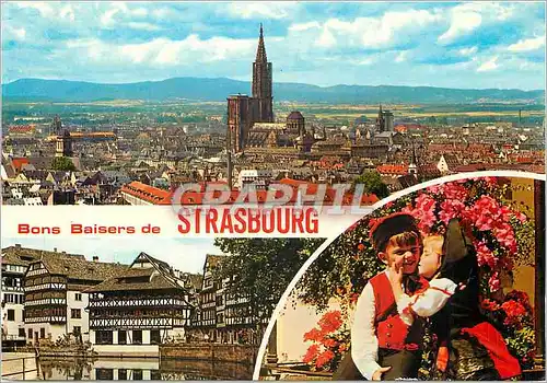 Cartes postales moderne Strasbourg Alsace Cette ville legendaire que symbolise sa Cathedrale