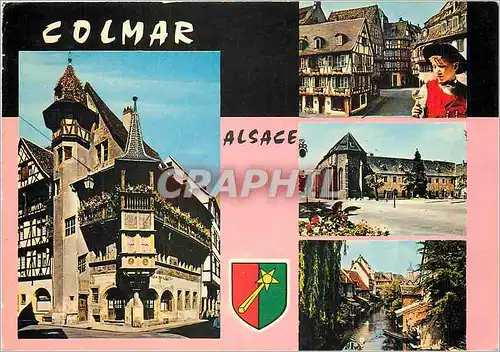 Moderne Karte Colmar Alsace Haut Rhin