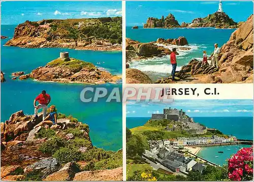 Cartes postales moderne Jersey CI Jersey est la plus grande et la plus au sud des Iles Anglo Normandes