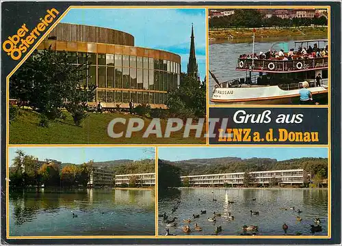 Moderne Karte Ober Osterreich Gruss aus Linz ad Donau