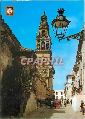 Cartes postales moderne Cordoba VIerge des faroles et Clocher de la Mezquita