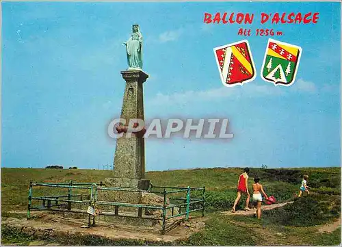 Moderne Karte Ballon d'Alsace Vosges La Vierge du sommet