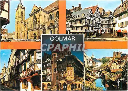 Cartes postales moderne Colmar Haut Rhin La Cathedrale La Rue des Marchands