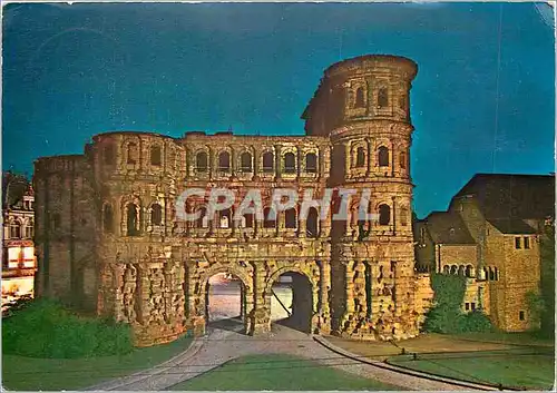 Cartes postales moderne Trier Porta Nigra bei Nacht