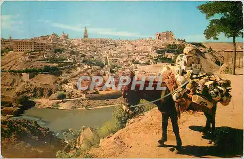 Cartes postales moderne Toledo Vue generale Ane Mule