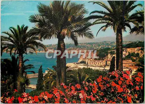 Moderne Karte Nice Cote d'Azur French Riviera