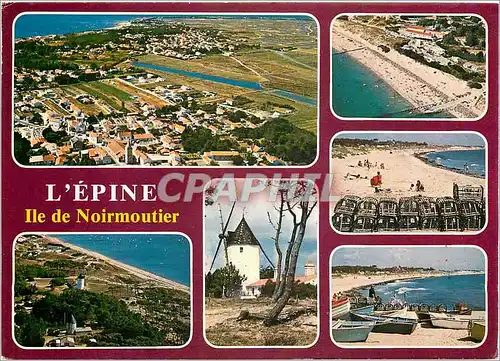 Moderne Karte L'Epine Ile de Noirmoutier L'Epine Les sites touristiques