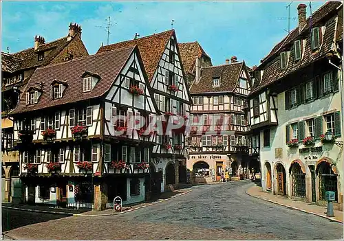 Moderne Karte Colmar Alsace Le vieux Colmar la rue des Marchands