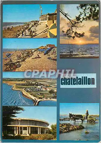 Moderne Karte Chatelaillon La Plage Les Boucholeurs et la Falaise