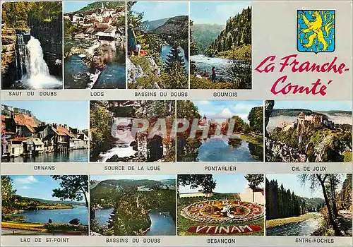 Cartes postales moderne La Franche Comte Saut du Doubs Lods Goumois Pontarlier