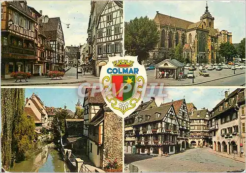 Cartes postales moderne Colmar Alsace La rue des Tetes La Cathedrale St Martin