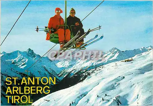 Moderne Karte St Anton am Arlberg Tirol