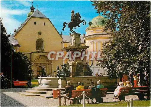 Cartes postales moderne Innsbruck Leopoldsbrunnen Hofburg mit Schwazwaldmanderkirche