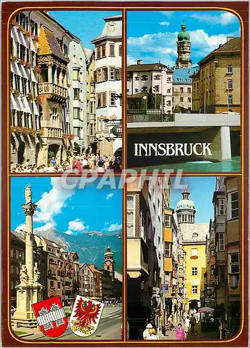 Cartes postales moderne Innsbruck Altstadt Goldenes Dachl Innsbrucke mit Stadtturm