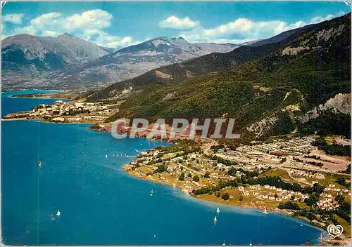 Moderne Karte Savines le Lac Sur les bords du lac Serre Poncon