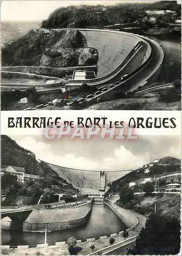 Cartes postales moderne Gorges de la Dordogne Correze Cantal Barrage de Bort les Orgues Vue d'ensemble