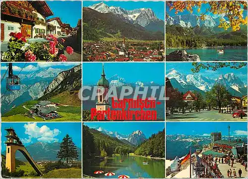 Cartes postales moderne Garmisch Partenkirchen Oberbayern Heiklimatischer Kurort